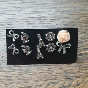 💎3/$12 Set of 5 pairs of sm stud style earrings